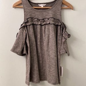 Lauren Conrad open shoulder blouse